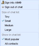 AIM chat now with GMail
