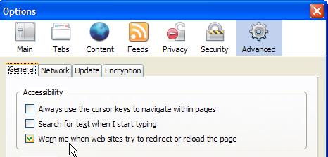 How to Block Website Redirection from FireFox Browser