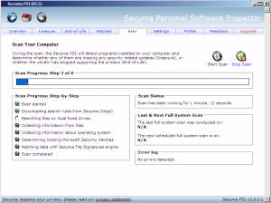 SECUNIA Personal Software Inspector