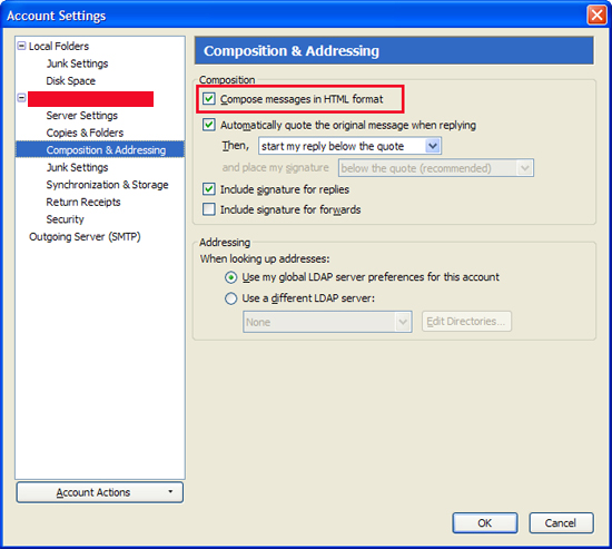 Change Default Mozilla Thunderbird Message Font