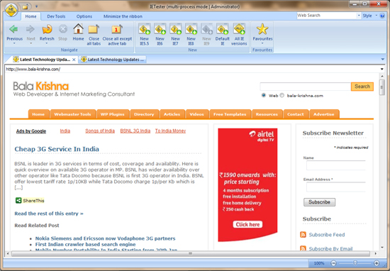 How to Check Website in Multiple IE(Internet Explorer) on Same PC